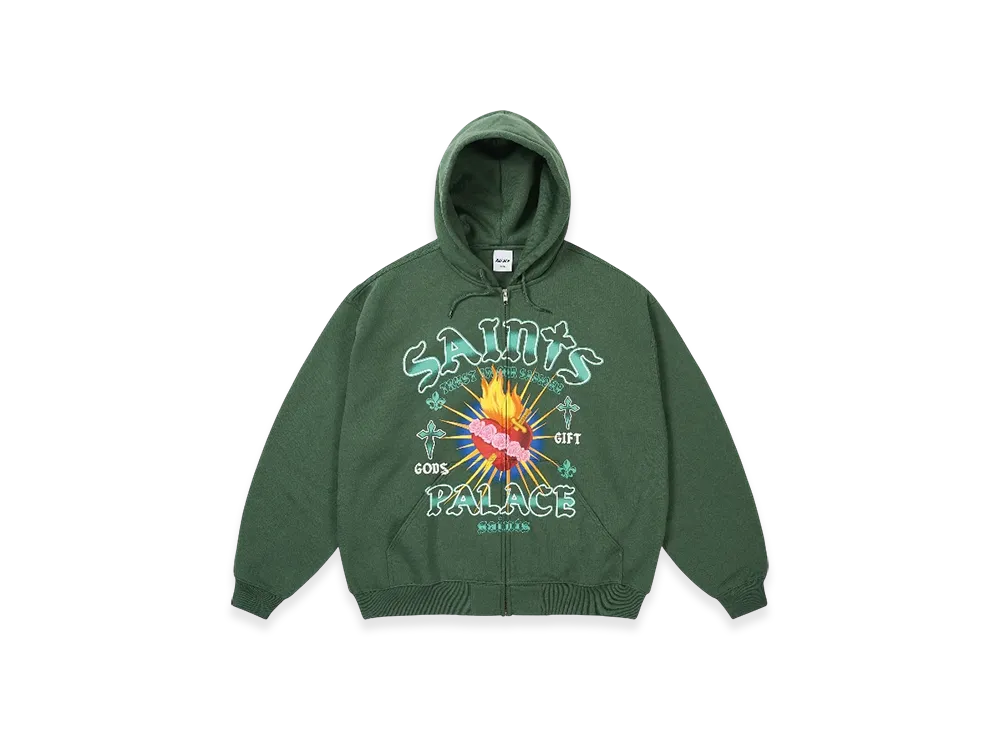 PALACE Gods Gift Zip Hood "Green"