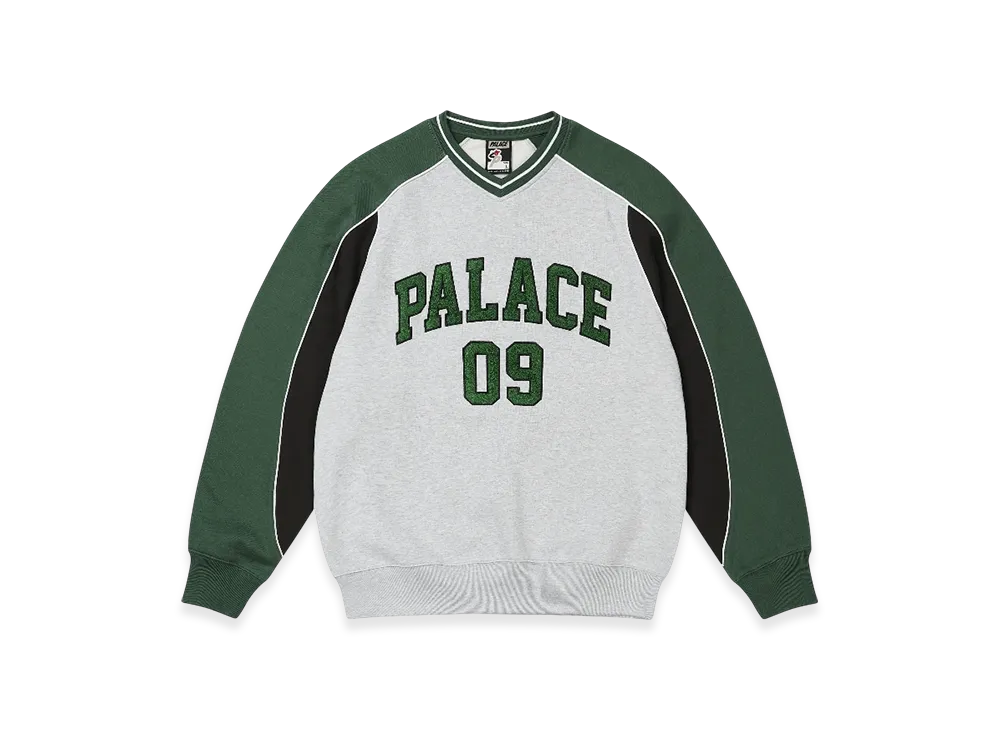 PALACE 09 Crew "Grey Marl"