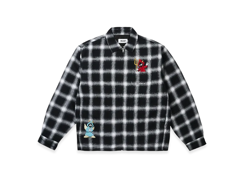 PALACE Zip Up Shirt "Black"