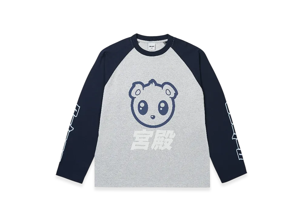 PALACE Kawaii Raglan Longsleeve "Grey Marl"