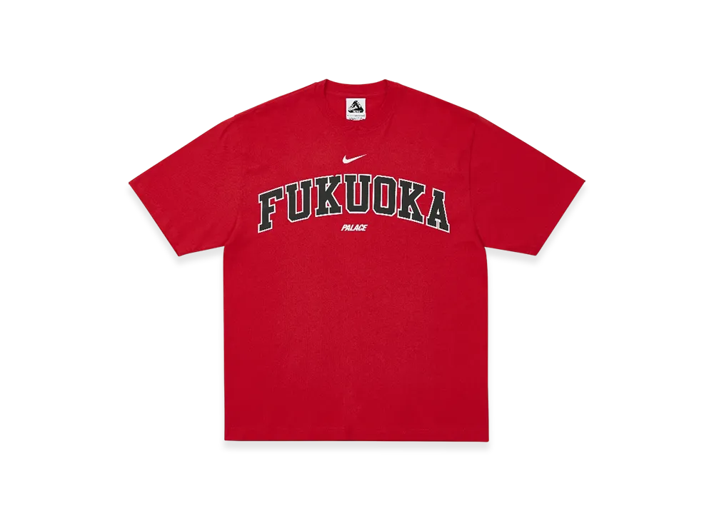 PALACE x Nike Shop T-Shirt Fukuoka "Red"