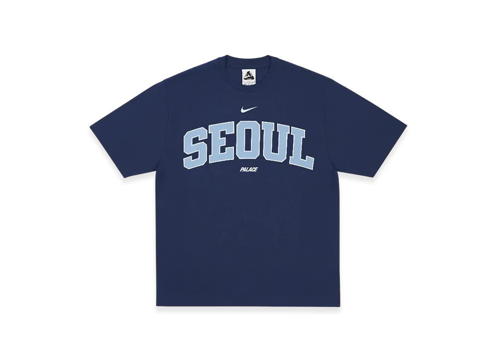 PALACE x Nike Shop T-Shirt Apgujeong "Navy"