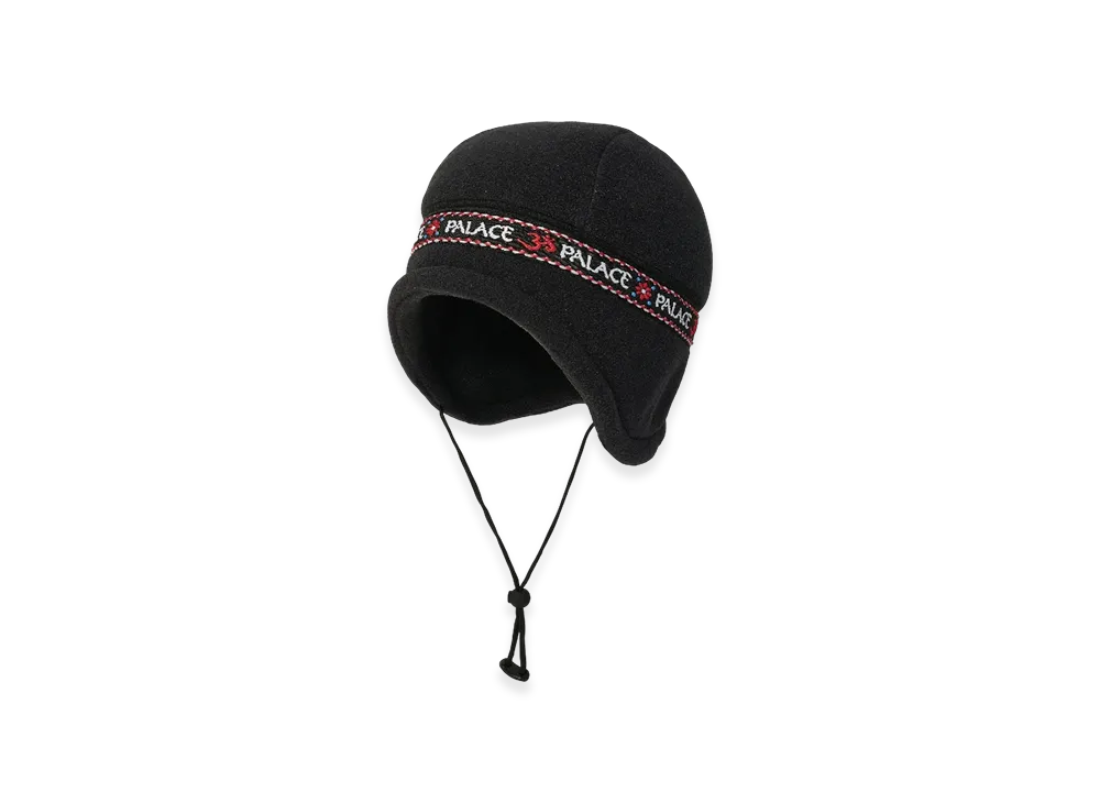 PALACE Polartec Om Earflap Beanie "Black"