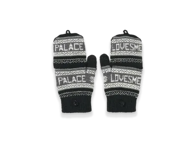 PALACE Loves Me Knitted Gloves "Black"
