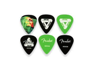 PALACE Fender Medium Pick 6 Pack "Green"
