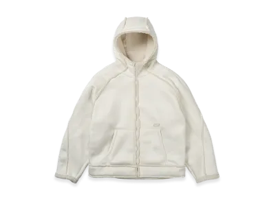 PALACE Sherpa Faux Suede Hooded Jacket "White"