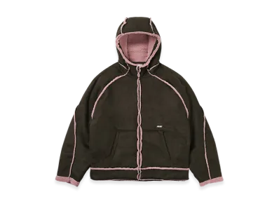 PALACE Sherpa Faux Suede Hooded Jacket "Fox"