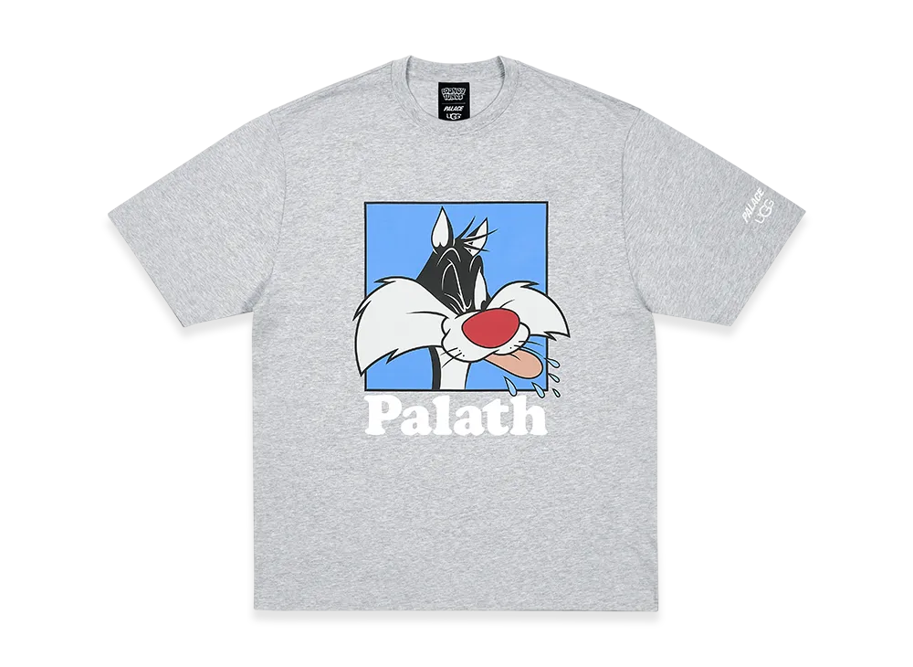 PALACE x UGG x Looney Tunes T Shirt "Grey Marl"