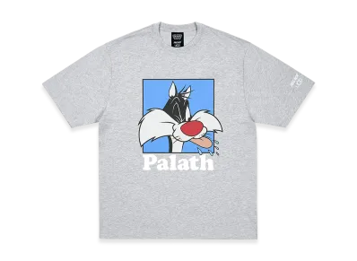PALACE x UGG x Looney Tunes T Shirt "Grey Marl"
