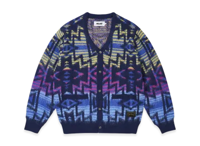 PALACE Navajo Knit Cardigan "Blue"