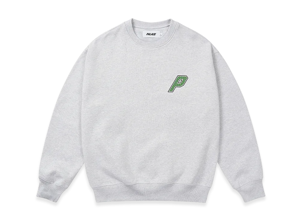 PALACE Collegiate P3 Crew "Grey Marl"