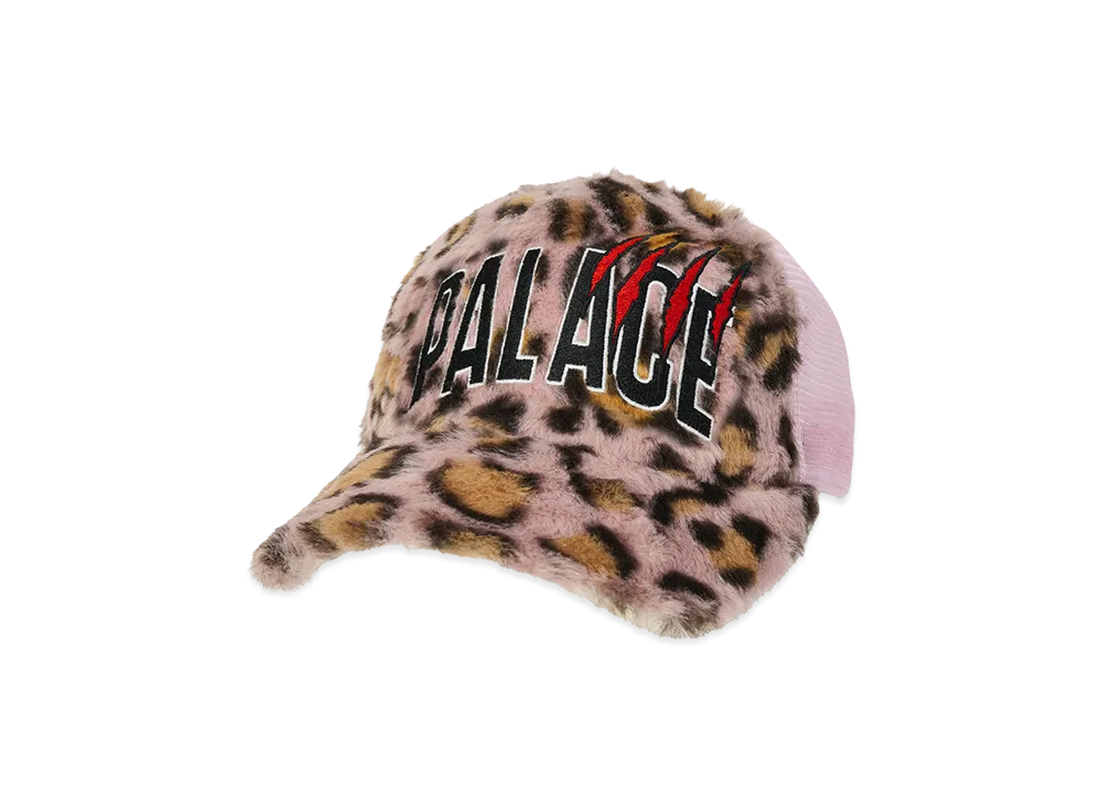 PALACE Claw Furry Trucker "Leopard Pink"