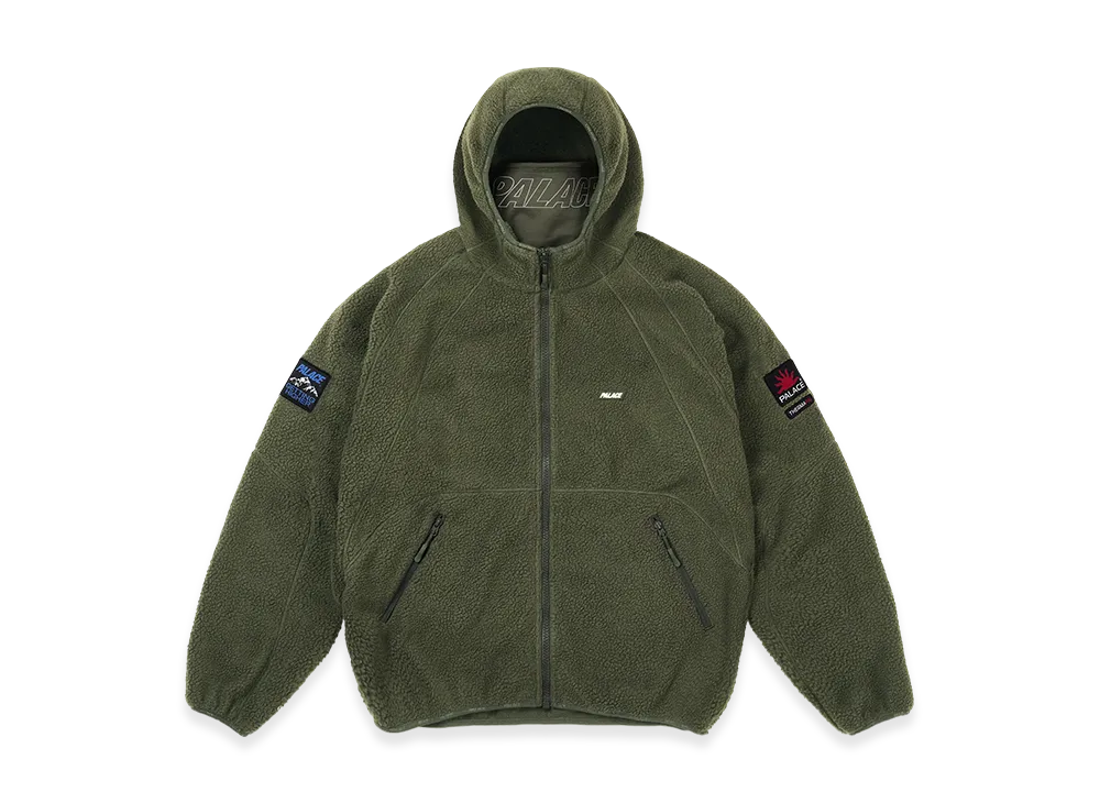 PALACE Getting Higher Therma Fleece Jacket "Deep Green"