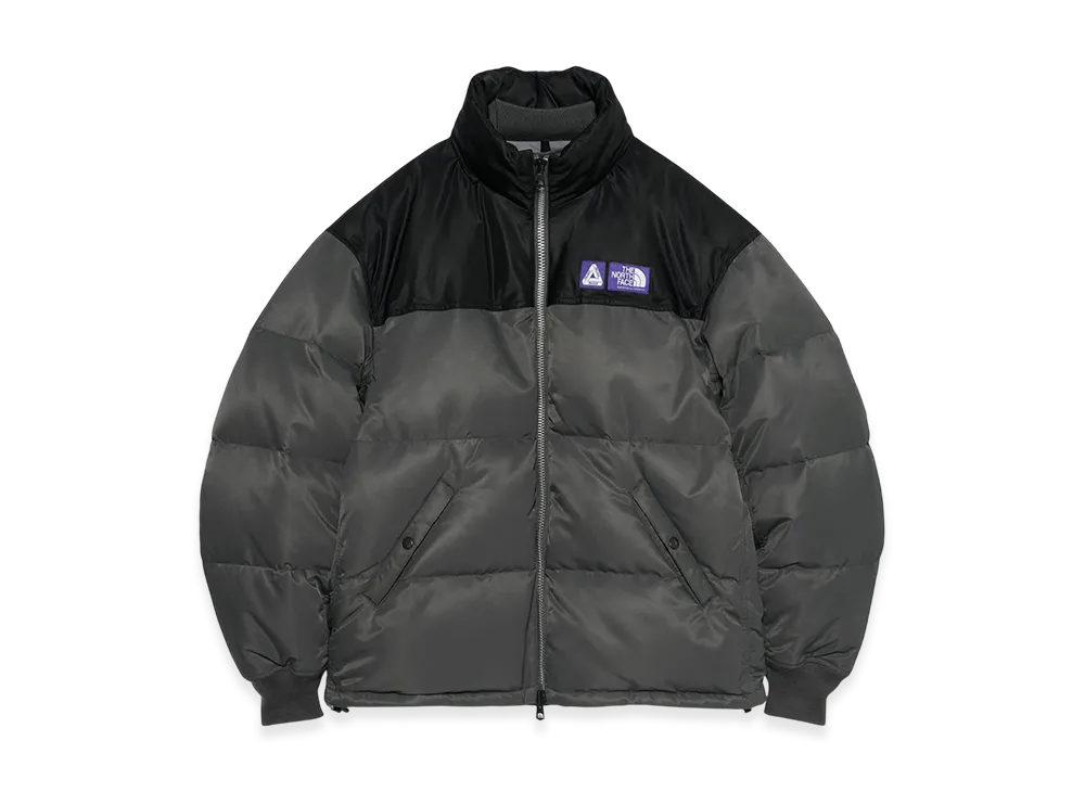 PALACE x The North Face Purple Label WINDSTOPPER Field Down Jacket "Asphalt Gray"