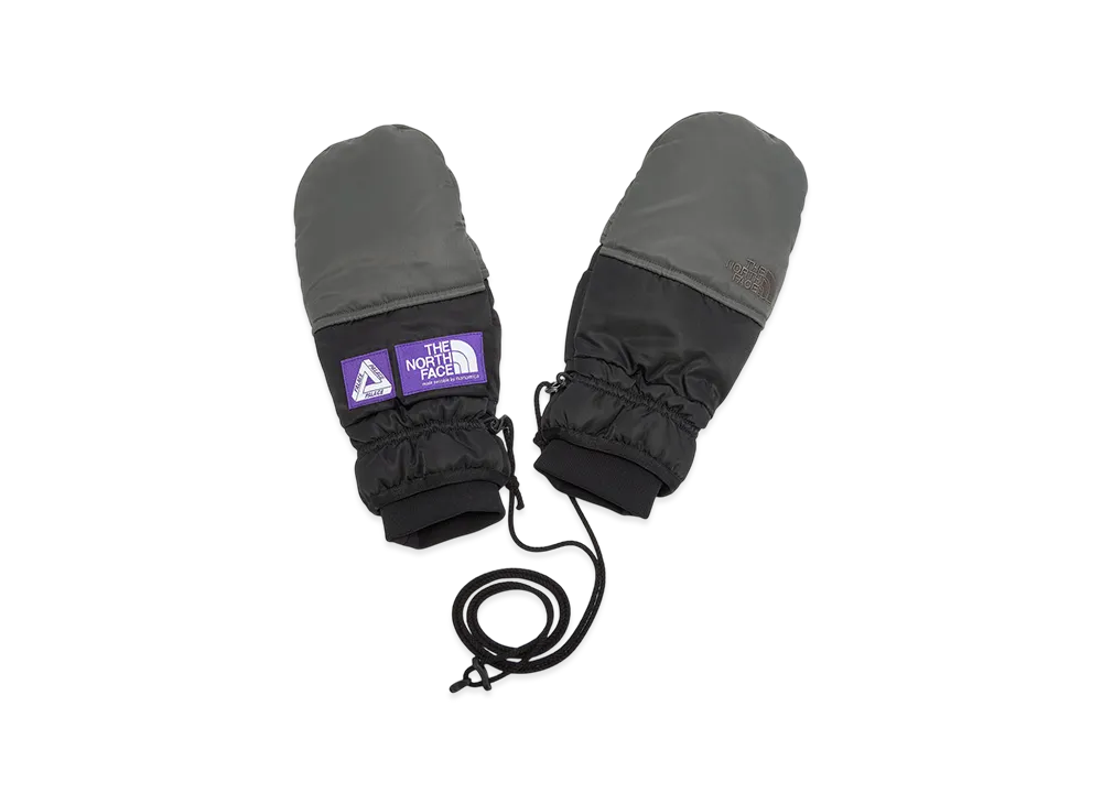 PALACE x The North Face Purple Label WINDSTOPPER Field Down Glove "Asphalt Gray"