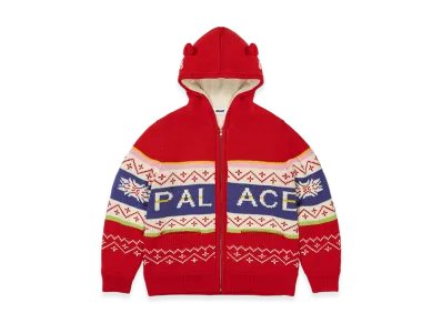 PALACE Loves Me Hooded Knit "Red"