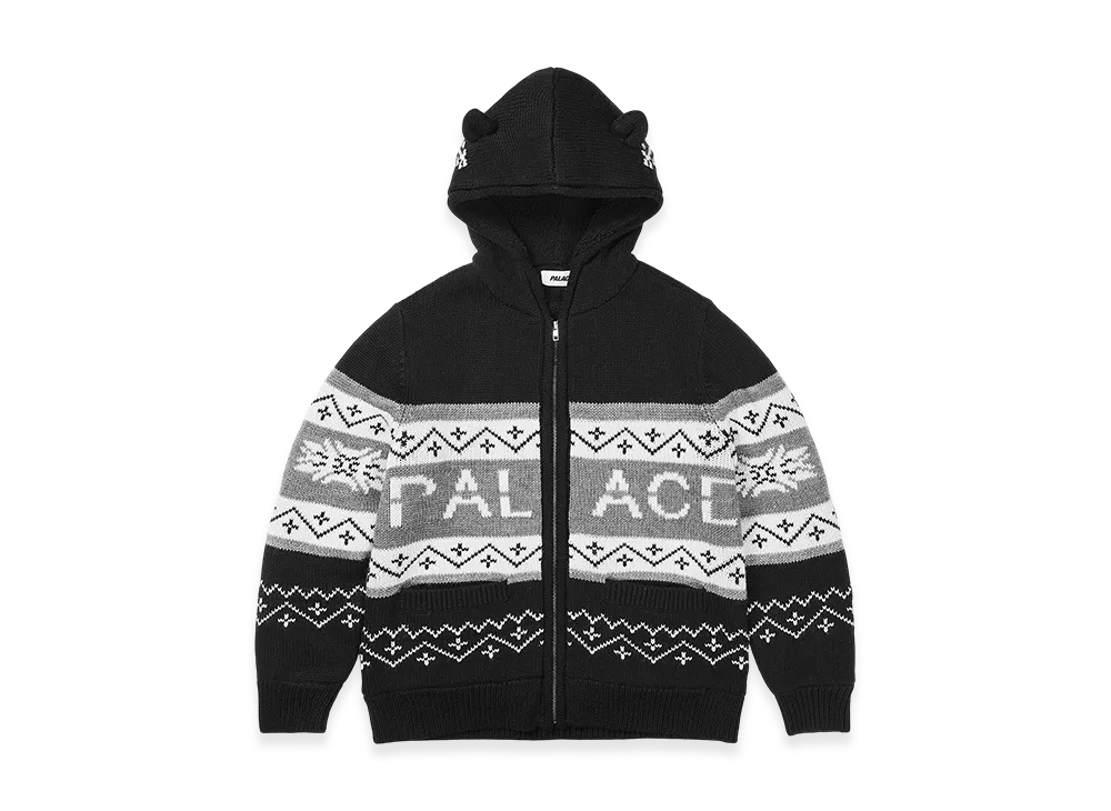 PALACE Loves Me Hooded Knit "Black"