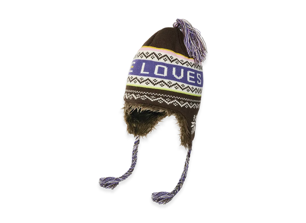 PALACE Loves Me Peruvian Beanie "Brown"