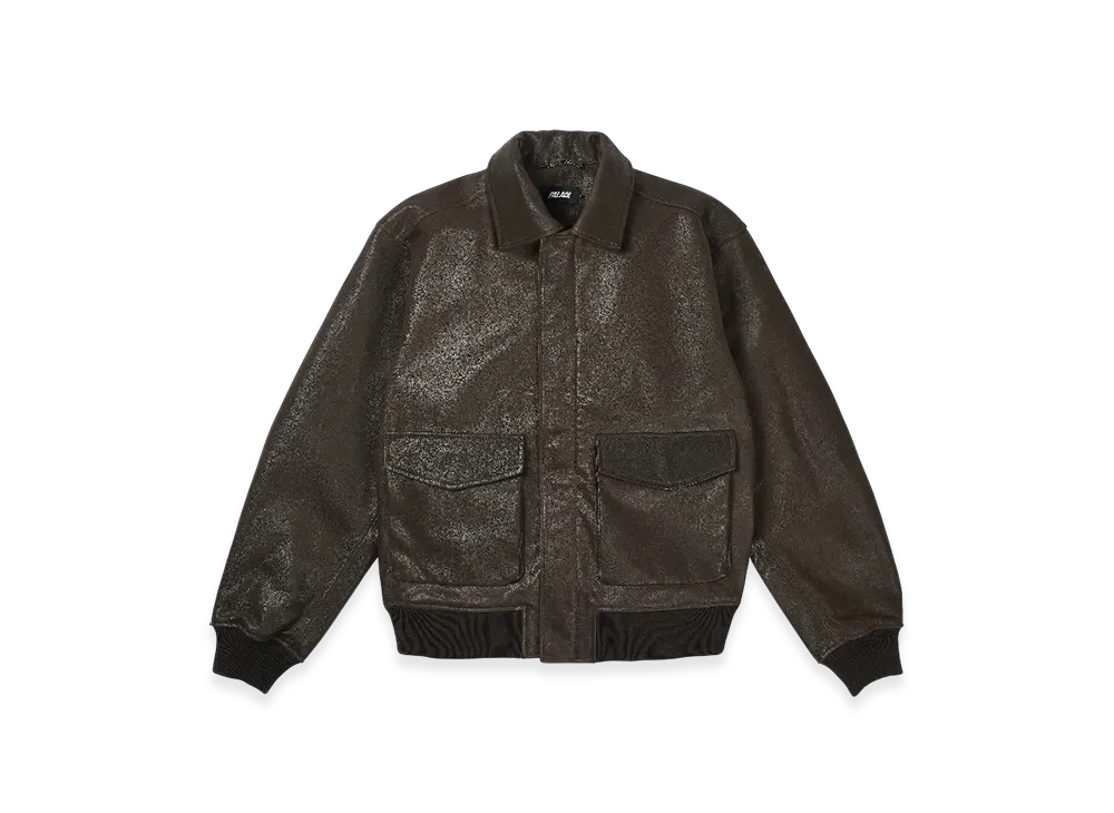 PALACE Susanoo Leather Flight Jacket "Brown"