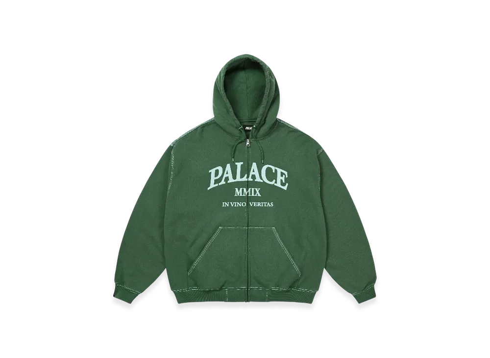 パレス トリプル ステッチ ベリタス ジップ フード "グリーン"