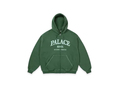 PALACE Triple Stitch Veritas Zip Hood "Green"
