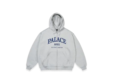 PALACE Triple Stitch Veritas Zip Hood "Grey Marl"