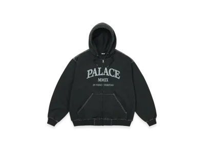 PALACE Triple Stitch Veritas Zip Hood "Black"
