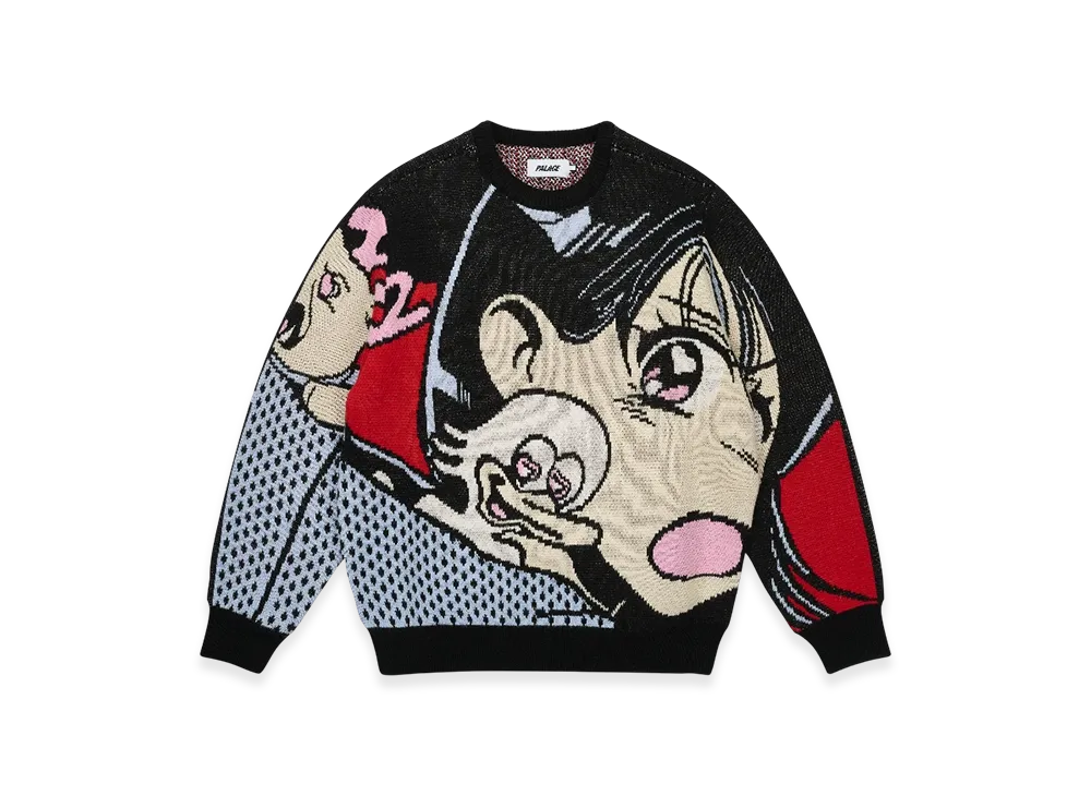 パレス リア ビュー ニット "ブラック"