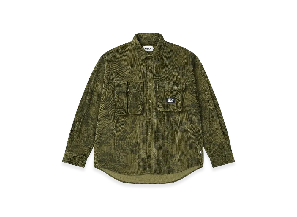 パレス ダブル ポケット コード オーバーシャツ "フローラル"