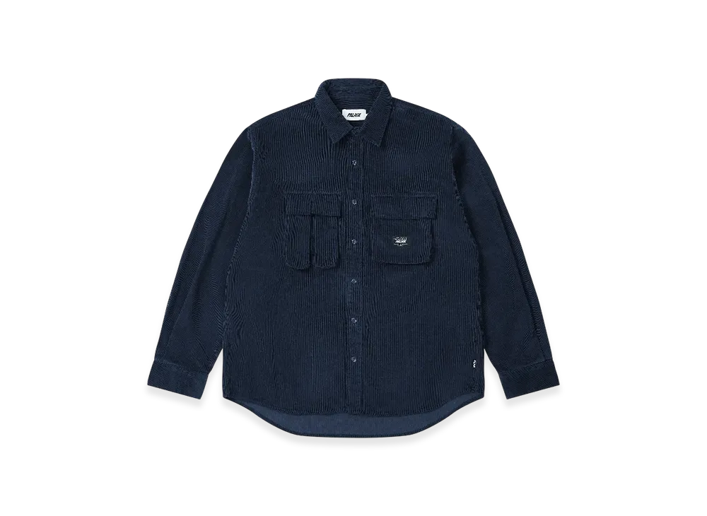 パレス ダブル ポケット コード オーバーシャツ "ネイビー"