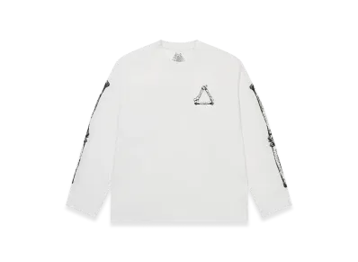 PALACE Tri-Bone Longsleeve "White"