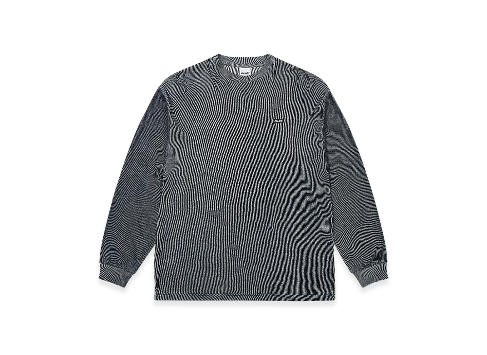 パレス レンチキュラー ロングスリーブ "ネイビー グレー"