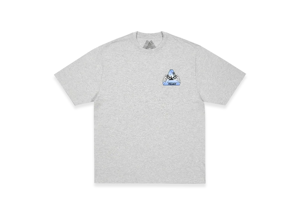 パレス トライ ピーク Tシャツ "グレー マール"