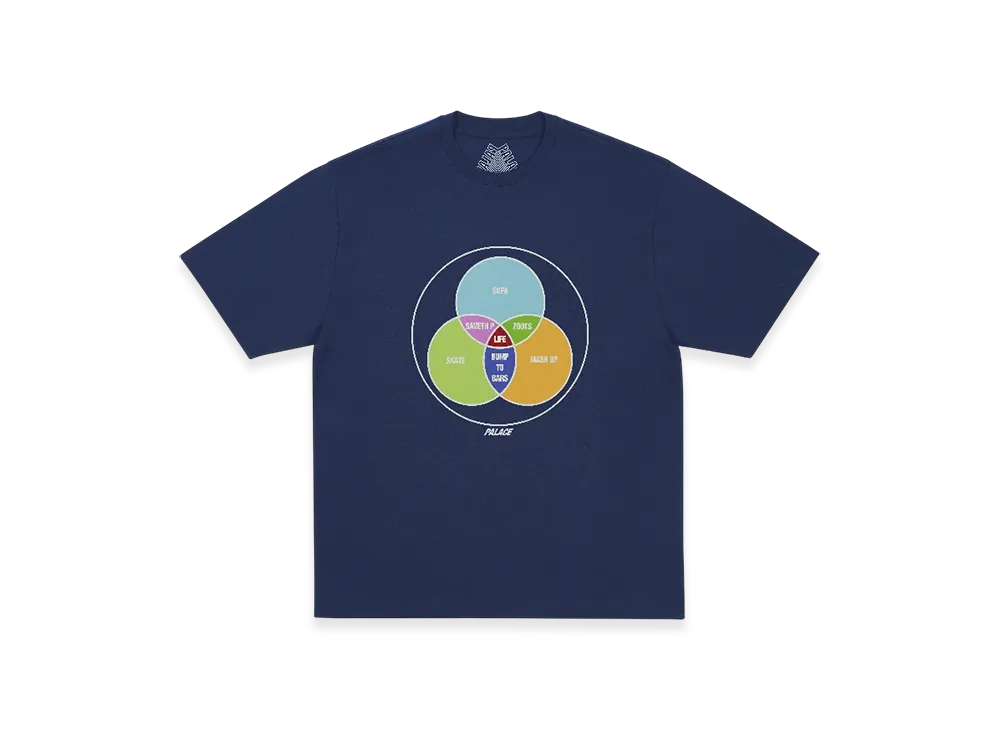 パレス ゼン ダイアグラム Tシャツ "ネイビー"