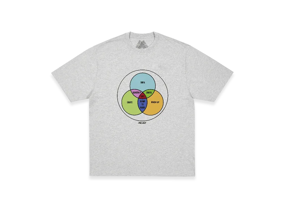 パレス ゼン ダイアグラム Tシャツ "グレー マール"