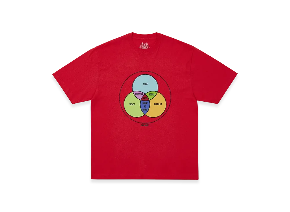 パレス ゼン ダイアグラム Tシャツ "レッド"