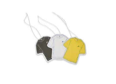 PALACE Tri T-Shirt Air Fresheners 3 Pack "Black White Yellow"