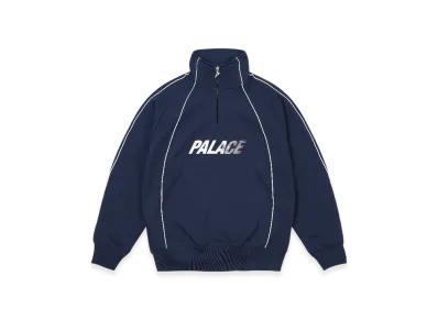 PALACE Fast Logo 1/4 Zip "Navy"
