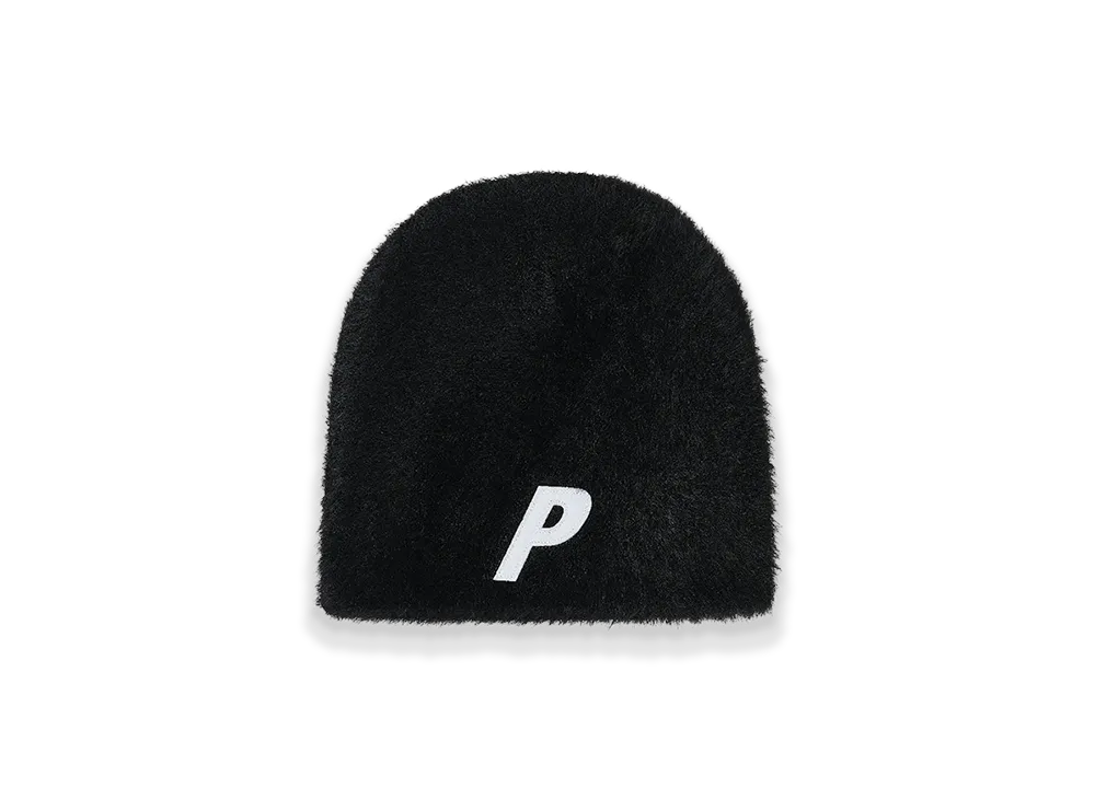 PALACE Faux Mohair P Nein Cuff Beanie "Black"