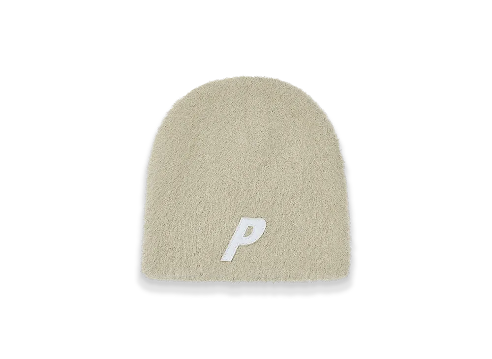 PALACE Faux Mohair P Nein Cuff Beanie "Stoney Grey"