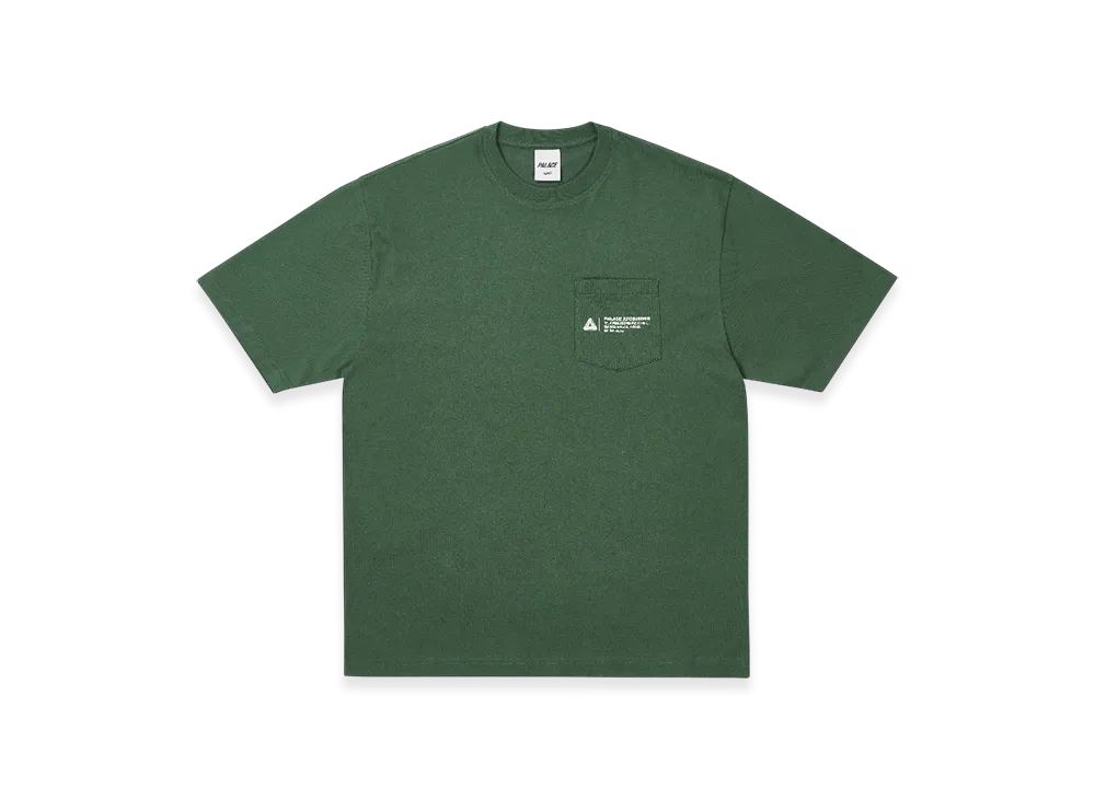 PALACE Shop Locator Pocket T-Shirt "Green"