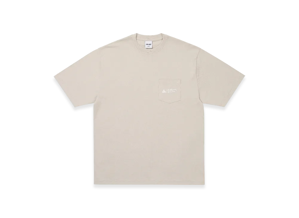 PALACE Shop Locator Pocket T-Shirt "Stoney Grey"