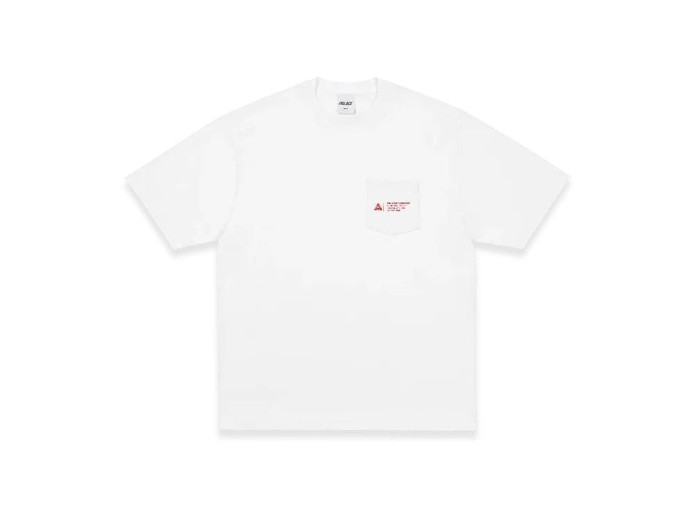PALACE Shop Locator Pocket T-Shirt "White"