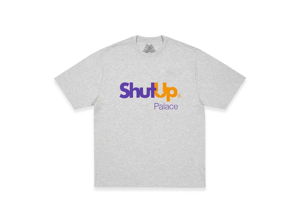PALACE Shut Up T-Shirt "Grey Marl"