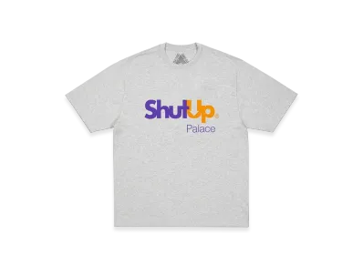 PALACE Shut Up T-Shirt "Grey Marl"