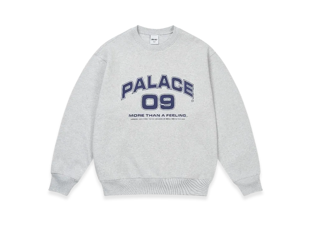 PALACE More Than A Feeling Crew "Grey Marl"