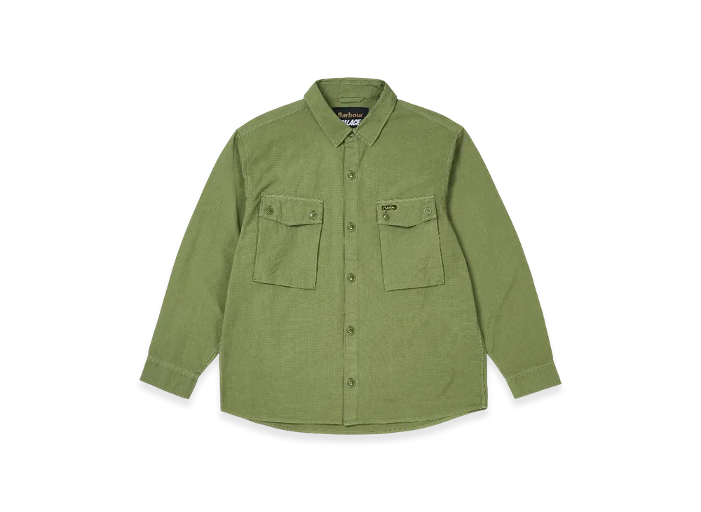 PALACE Barbour Officer Shirt "Olive"