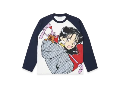 PALACE Rear View Raglan Longsleeve "Navy"