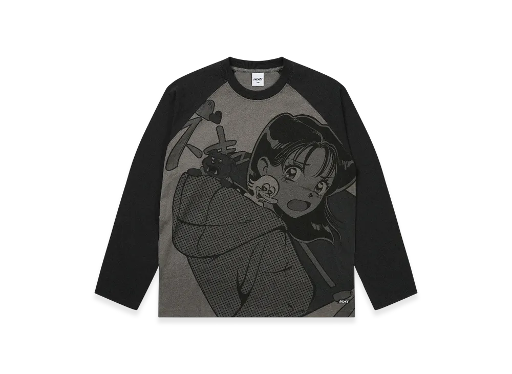 PALACE Rear View Raglan Longsleeve "Black"