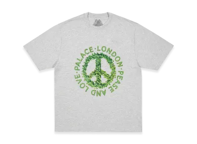 PALACE Pease And Love T-Shirt "Grey Marl"